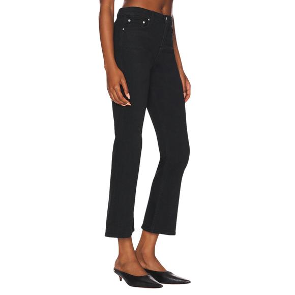 NEW GRLFRND erin high rise flare jeans in black - Picture 2 of 3